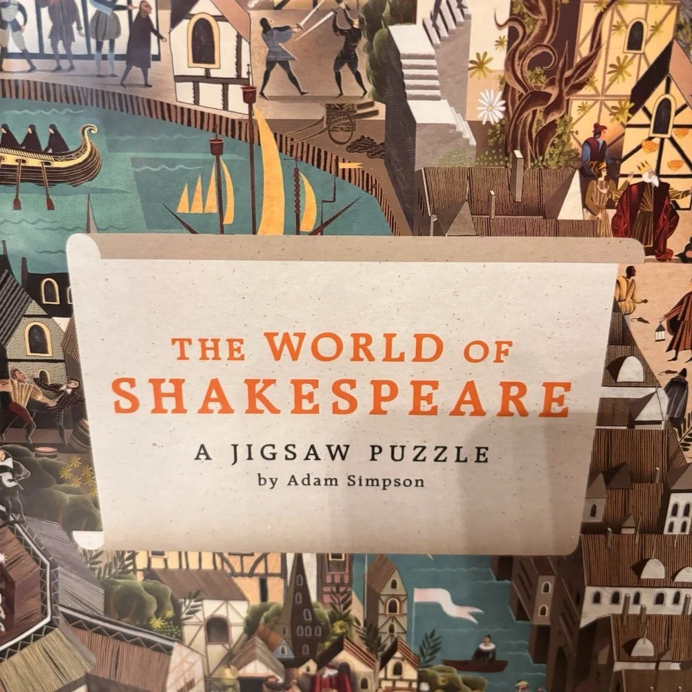 The World of Shakespeare 1000 Piece Jigsaw Puzzle Adam Simpson New Sealed - Picture 2 of 6